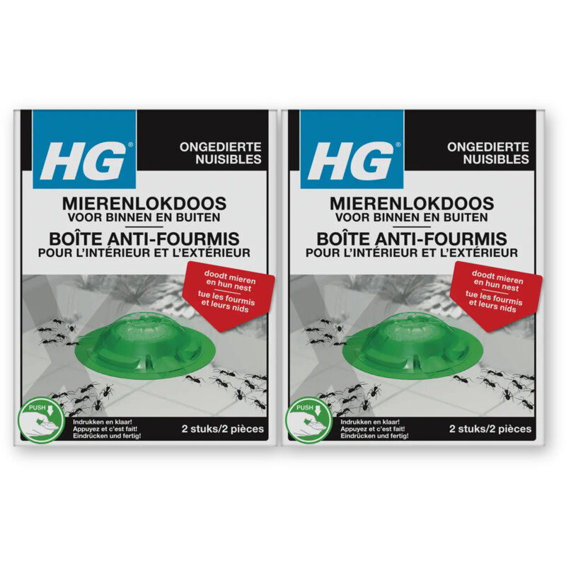 HG Mierenlokdoos binnen/buiten 2-pack