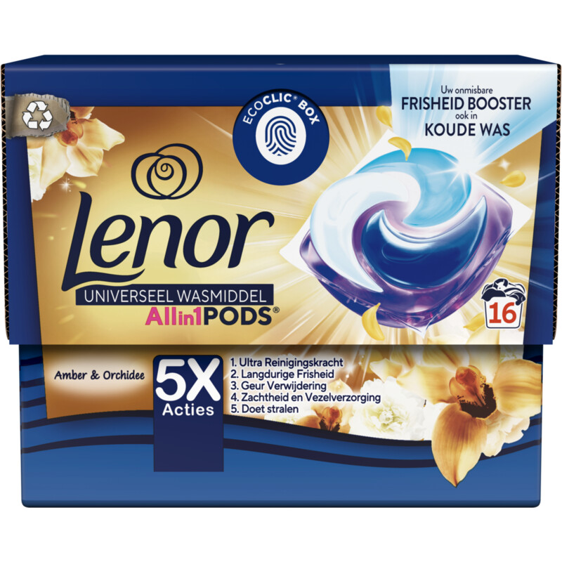 Lenor Pods gouden orchidee wasmiddelcapsules
