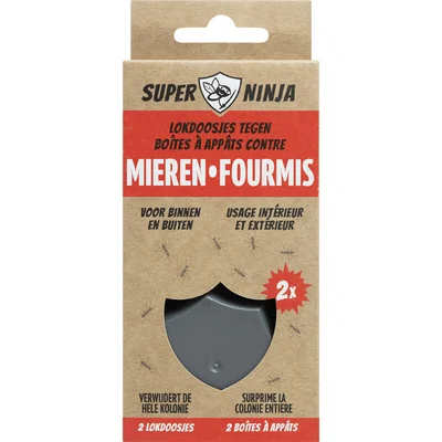 Super Ninja Lokdoosjes tegen mieren