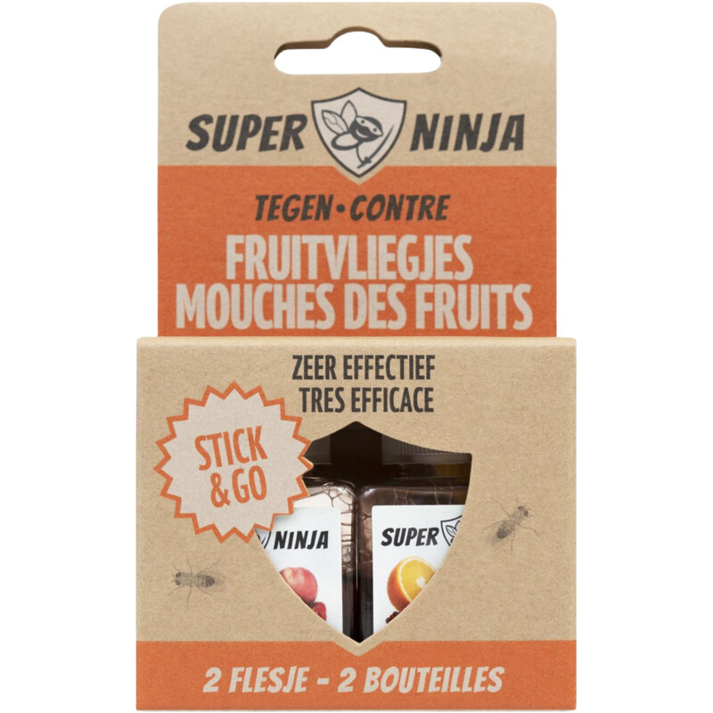 Super Ninja Tegen fruitvliegjes stick & go