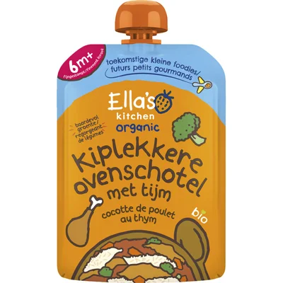 Ella's kitchen Kiplekkere ovenschotel met rijst 6m+