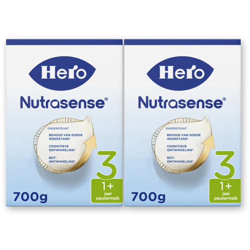 Hero Nutrasense 3 peutermelk vanaf 1 jaar 2-pack