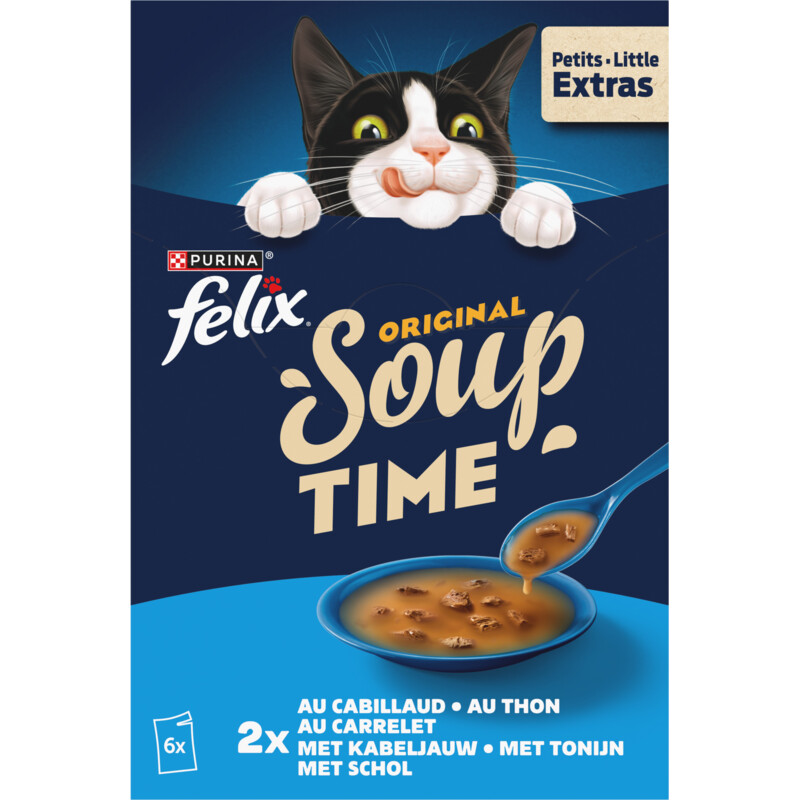 Felix Soup original met kabeljauw tonijn schol