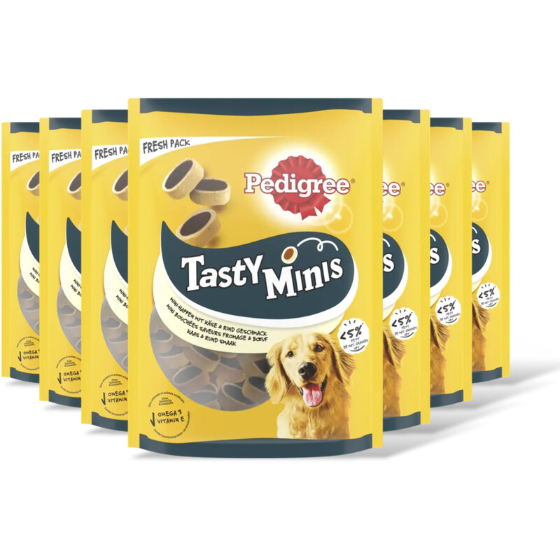 Pedigree Tasty mini kaas & rund hondensnacks 7pk