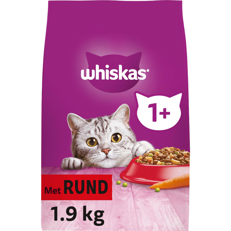Whiskas 1+ Brokken met rund