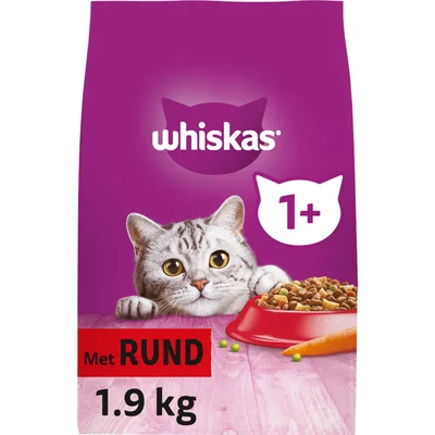 Whiskas 1+ Brokken met rund