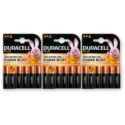 Duracell Plus AA-alkaline batterij MN1500 3-pck.