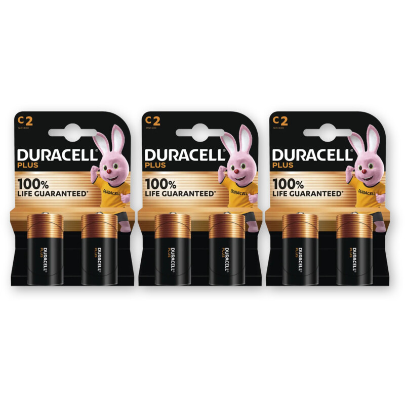 Duracell Plus C-alkaline batterijen MN1400 3-pack