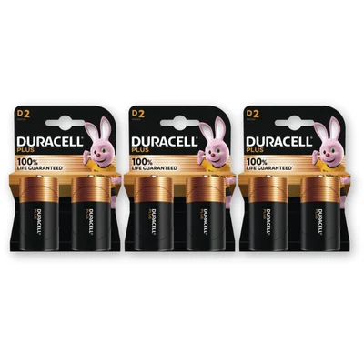 Duracell Plus D-alkaline batterijen LR20 3-pack