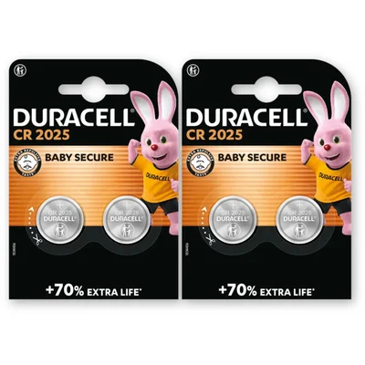 Duracell 2025 Lithium-knoopcelbatterij CR2025 2pk