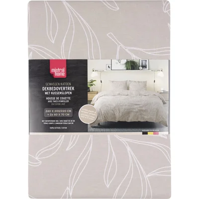 Tutti Mistral Home Dekbedovertrek subtiele bloem 240x200cm