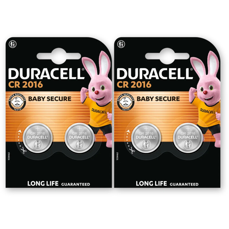 Duracell 2016 Lithium-knoopcelbatterij CR2016 2pk