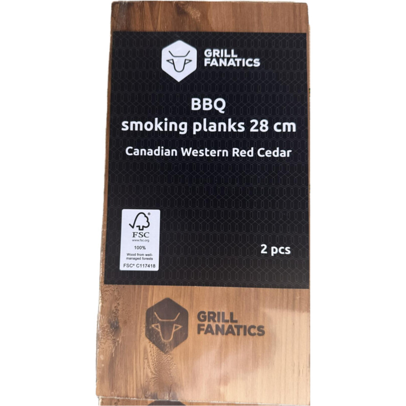Grill Fanatics Rookplanken western cedar 28cm