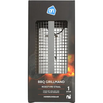 AH BBQ rollende grillmand rvs 9x20cm