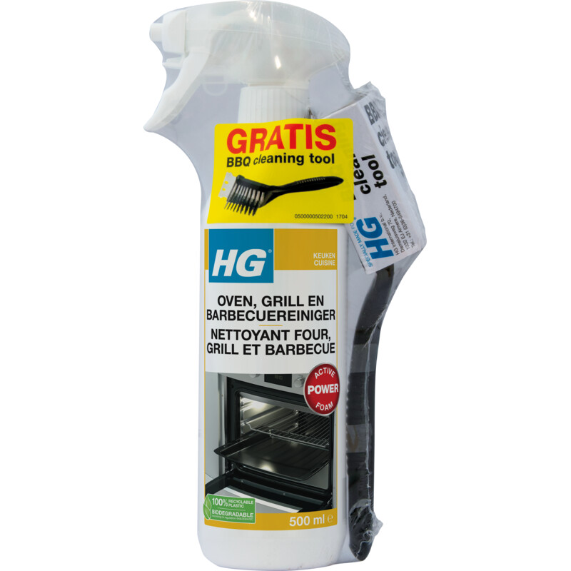 HG Oven, grill en BBQ reiniger + borstel
