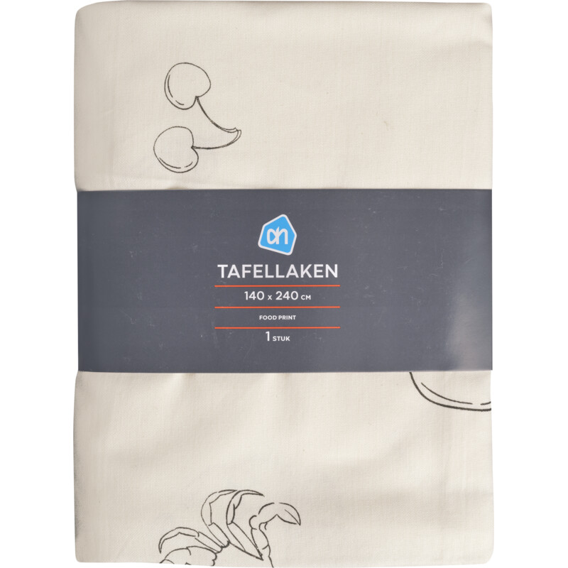 AH Tafellaken food print 140x240 cm