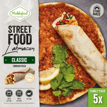 Mekkafood Streetfood Lahmacun Family Pack 5 x 180 g