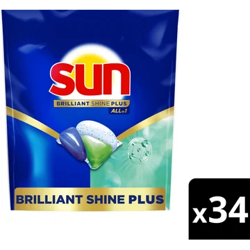Sun Brilliant Shine Plus Vaatwascapsules All-in 1 34 capsules