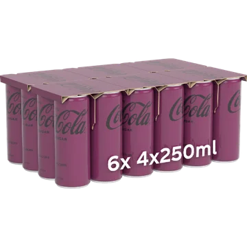 Coca-Cola Zero Sugar Cherry 6x 4x250 ml