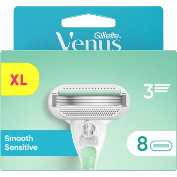 Gillette Venus Smooth Sensitive Voor Vrouwen, 8 Navulmesjes