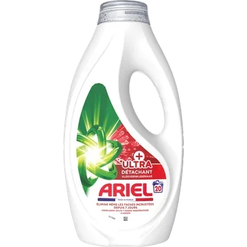 Ariel Vloeibaar Wasmiddel +Ultra, 20 Wasbeurten