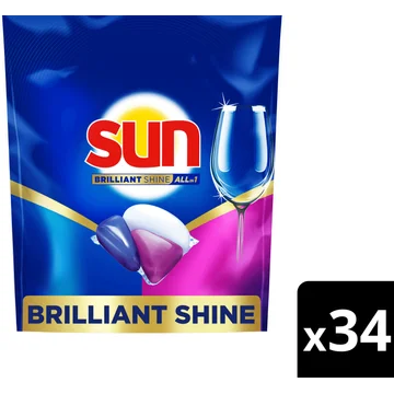 Sun Brilliant Shine Vaatwascapsules All-in 1 34 capsules