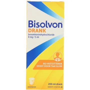 Bisolvon Elixer Forte hoestdrank 200 ml (8 mg/ 5 ml)