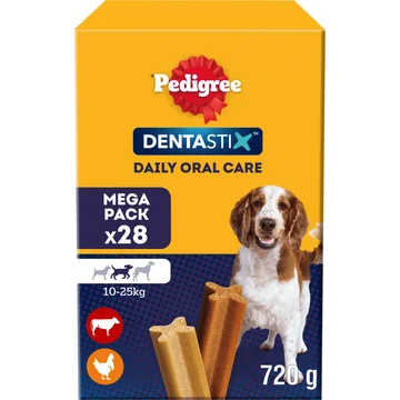 Pedigree Dentastix Medium Kauwstaaf - Gebitsverzorgende Hondensnack - 28 Stuks