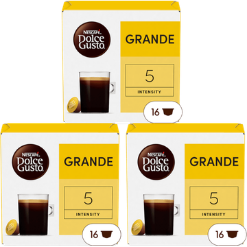 NESCAFÉ Dolce Gusto, Koffie Grande , 3 x 16 capsules