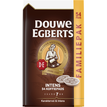 Douwe Egberts Intens Koffiepads Familiepak 54 Stuks 375 g