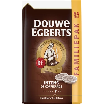 Douwe Egberts Intens Koffiepads Familiepak 54 Stuks 375 g