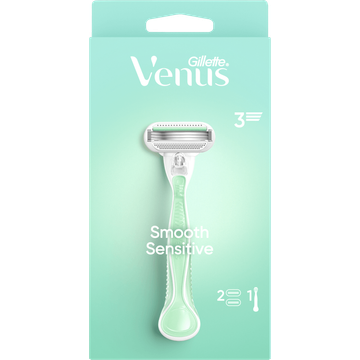 Gillette Venus Smooth Sensitive Voor Vrouwen 1 Handvat + 2 Navulmesjes