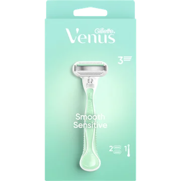Gillette Venus Smooth Sensitive Voor Vrouwen 1 Handvat + 2 Navulmesjes
