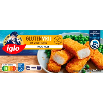 Iglo Vissticks Glutenvrij 12 Stuks