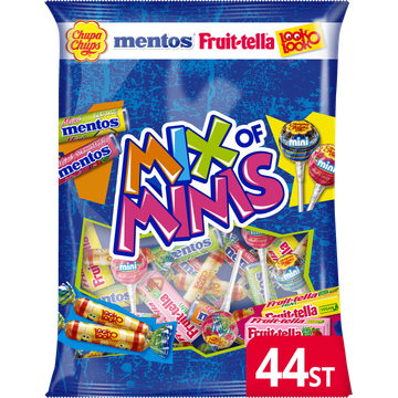 Fruittella Mix of Mini's Vegan Uitdeelzak 44 stuks