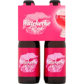 Wittekerke - The Fruity Pink Rosébier - Fles - 4 x 250ML