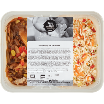 Vers Aan Tafel Babi Pangang met Rijstfantasie 500 g