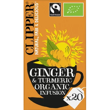 Clipper Ginger & Turmeric Organic Infusion 20 Stuks 36 g