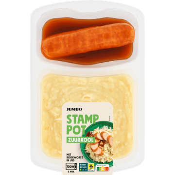 Jumbo Stamppot Zuurkool met Rookworst 500 g