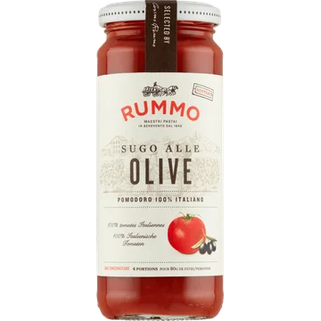 Rummo Sugo Alle Tomatensaus met Olijven 340 g