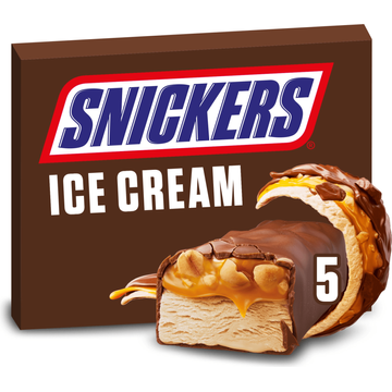 Snickers IJs Repen Chocolade Pinda Caramel 5 Stuks