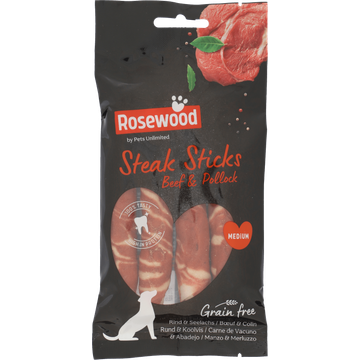 Rosewood Steak Sticks Medium Beef 90g