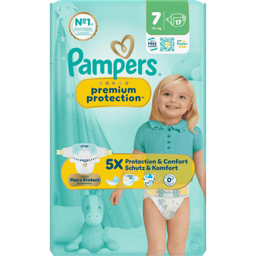 Pampers Premium Protection Maat 7, 17 Luiers