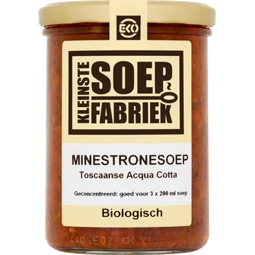 KleinsteSoepFabriek Minestronesoep Biologisch 400 ml