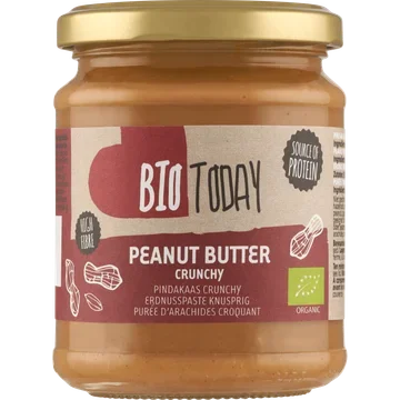 BioToday Pindakaas Crunchy 250 g