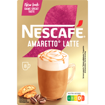 Nescafé Amaretto Latte Oploskoffie 8 x 17,5 g