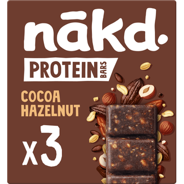 Nakd. Protein Cocoa Hazelnut 3x45g