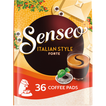 Senseo Italian Style Forte Coffee Pads Gemalen Koffie 36 Stuks 250 g