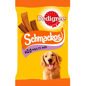 Pedigree Schmackos Vleesstrips - Multi Mix - Hondensnacks - 20 Stuks