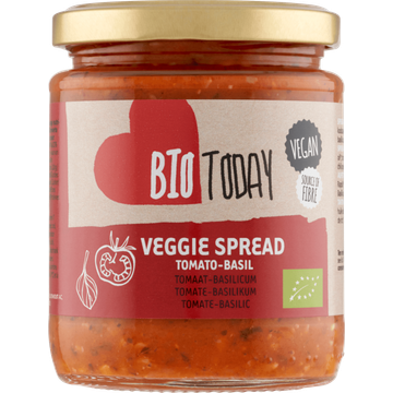 BioToday Veggie Spread Tomaat-Basilicum 235 g